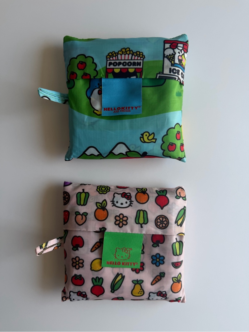 EUC BAGGU Set of 2 Standard Reusable Bags Hello Kitty & Friends